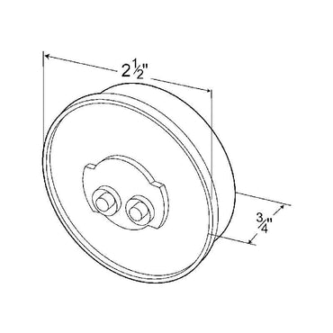 Metro Tow Store Towing Equipment 2 1/2 Inch 9-Diode LED Clearance Marker Light