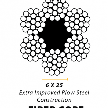 BA Products Fiber Core Winch Cable Alloy Swivel Hook