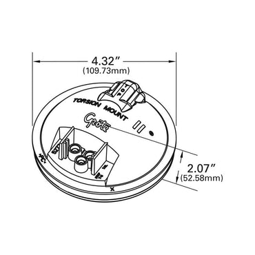 Metro tow store grote back up light 4 inch single system towing equipment