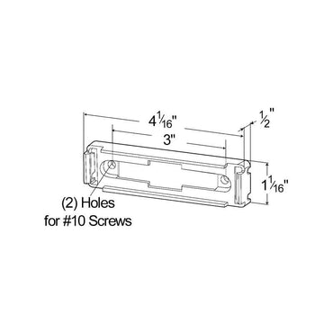 Mounting Bracket For Large Rectangular Lights