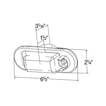 Oval Side Mount Turn/ Marker Light