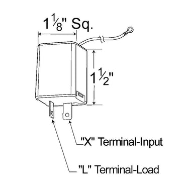 Variable-Load Electronic LED 2 Pin Flasher