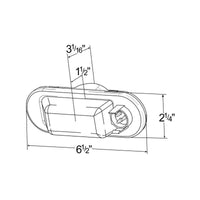 Oval Side Mount Turn/ Marker Light